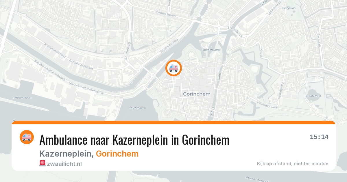 Ambulance naar Kazerneplein in Gorinchem — 30 jun 2026