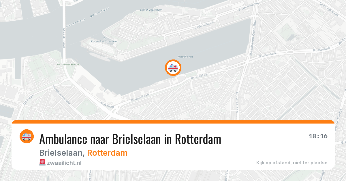 Ambulance naar Brielselaan in Rotterdam — 13 mrt 2026