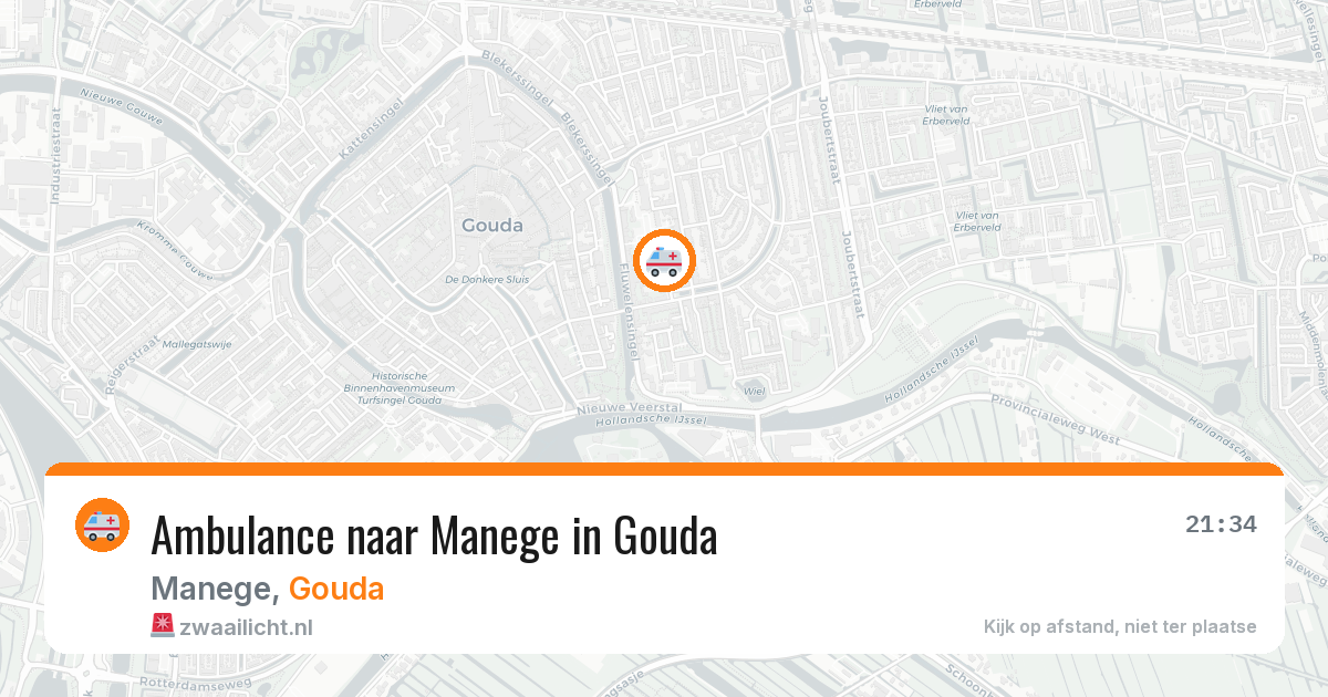 Ambulance naar Manege in Gouda — 14 jun 2026