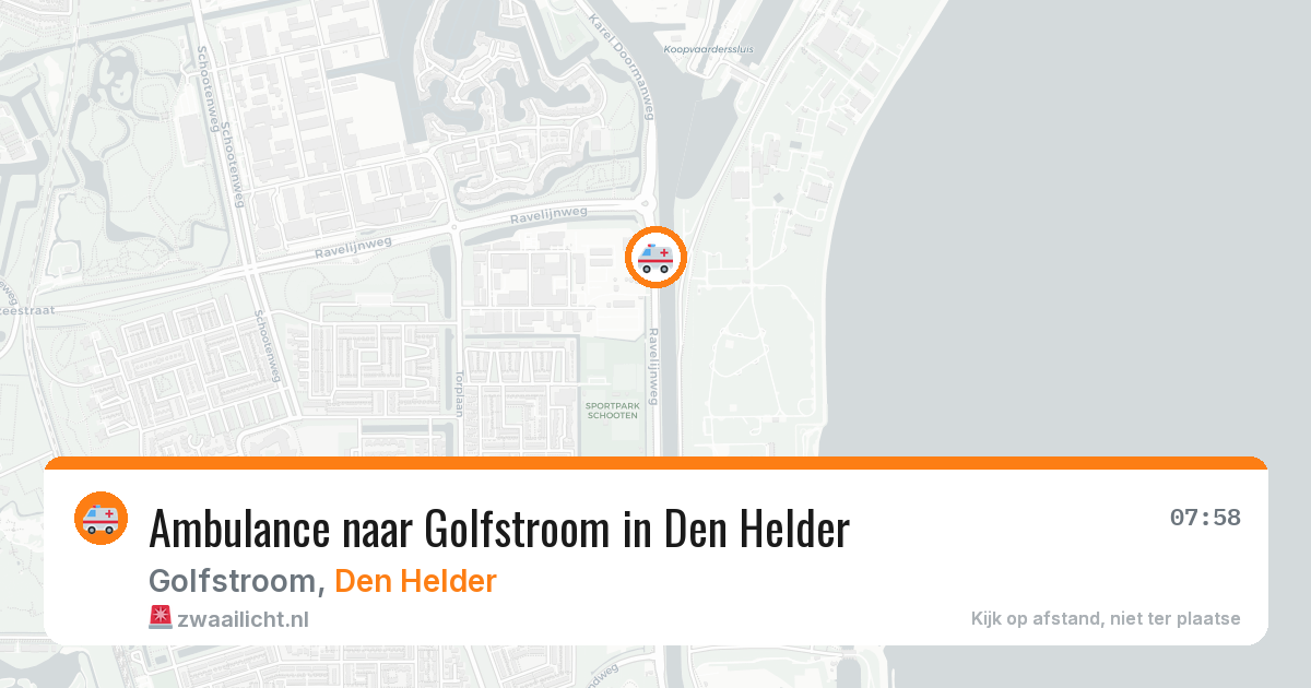 Ambulance naar Golfstroom in Den Helder — 11 aug 2026