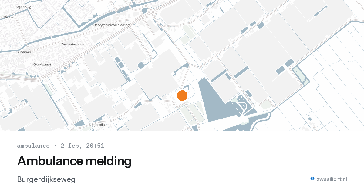 Ambulance melding — 2 feb 2026