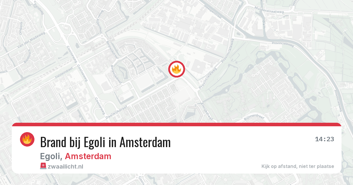 Brand bij Egoli in Amsterdam — 16 jun 2026