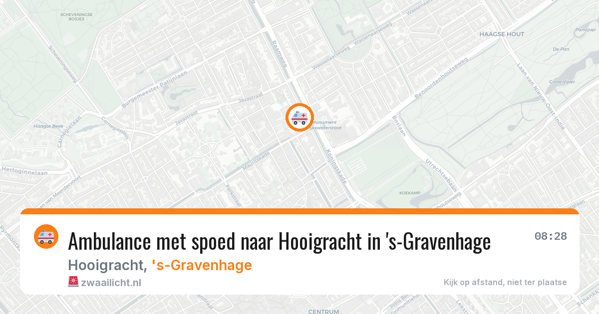 Ambulance met spoed naar Hooigracht in 's-Gravenhage — 6 jul 2026