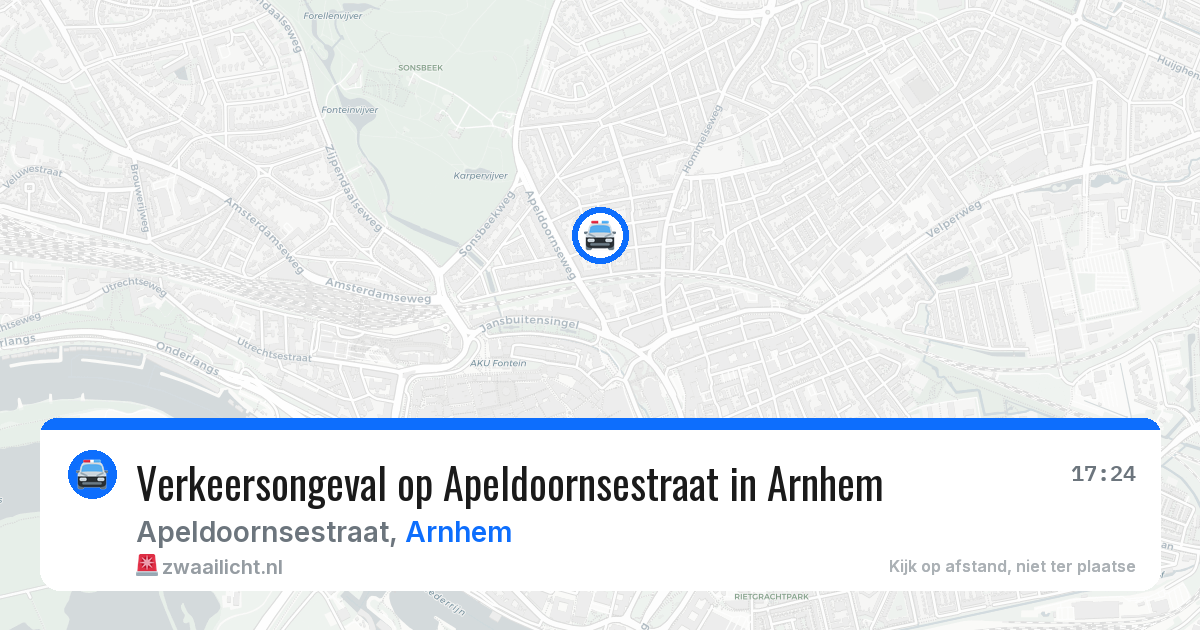 Verkeersongeval op Apeldoornsestraat in Arnhem — 18 apr 2026