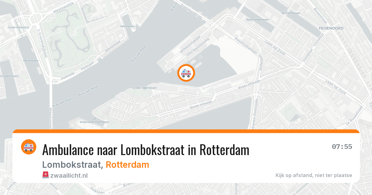 Ambulance naar Lombokstraat in Rotterdam — 29 jan 2026