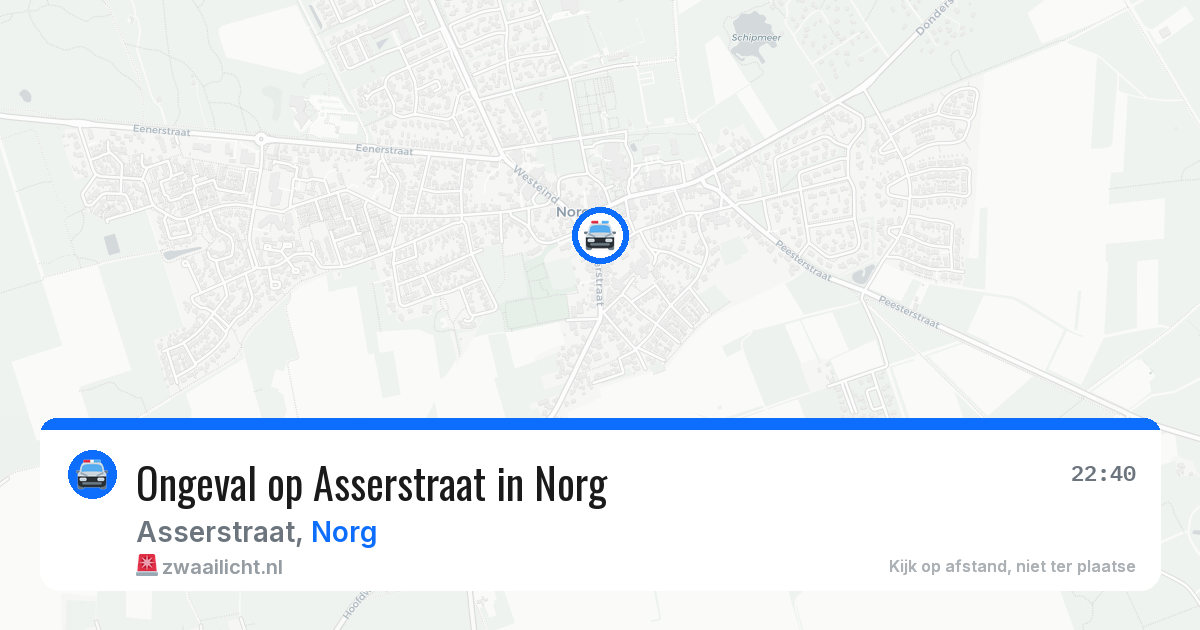 Ongeval op Asserstraat in Norg — 19 mei 2026
