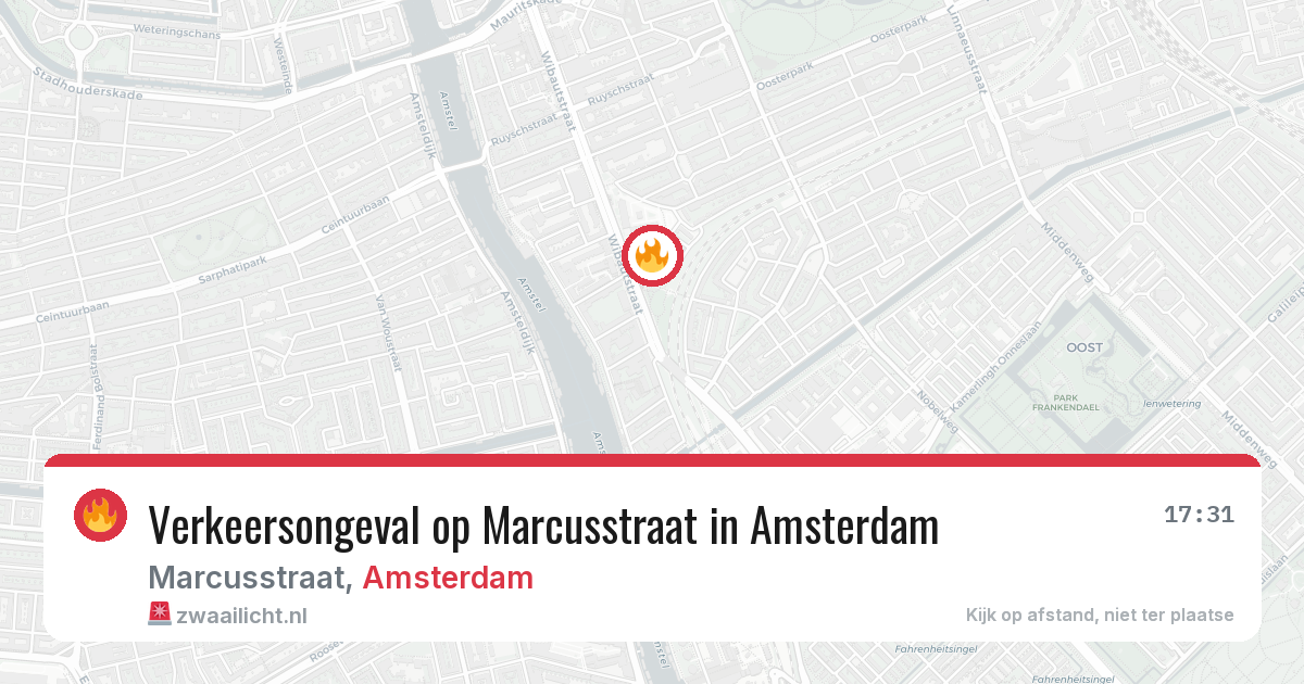 Verkeersongeval op Marcusstraat in Amsterdam — 12 jun 2026