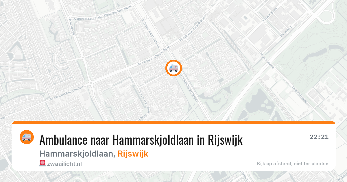 Ambulance naar Hammarskjoldlaan in Rijswijk — 6 jun 2026