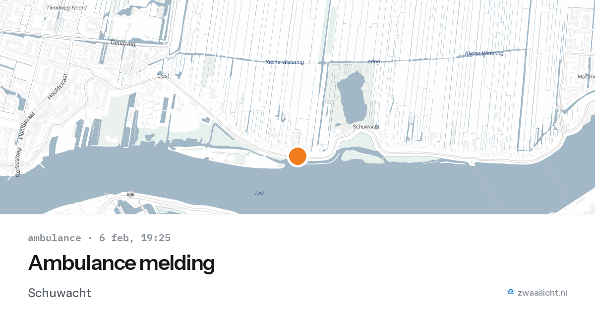 Ambulance melding — 6 feb 2026