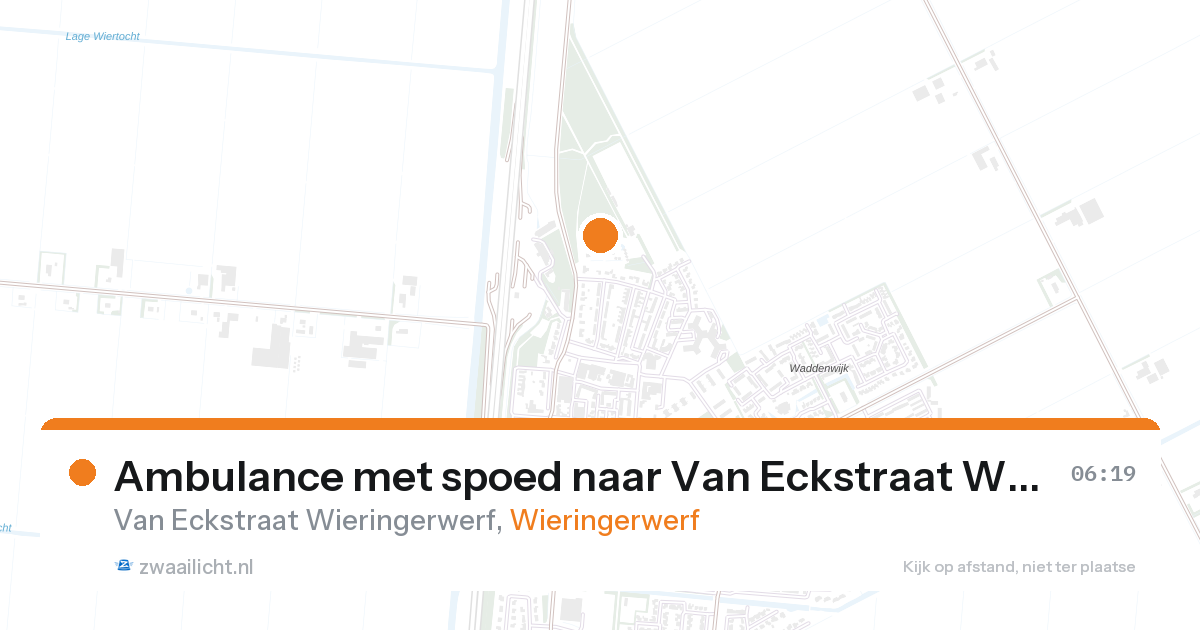 Ambulance met spoed naar Van Eckstraat Wieringerwerf in Wieringerwerf — 7 feb 2026