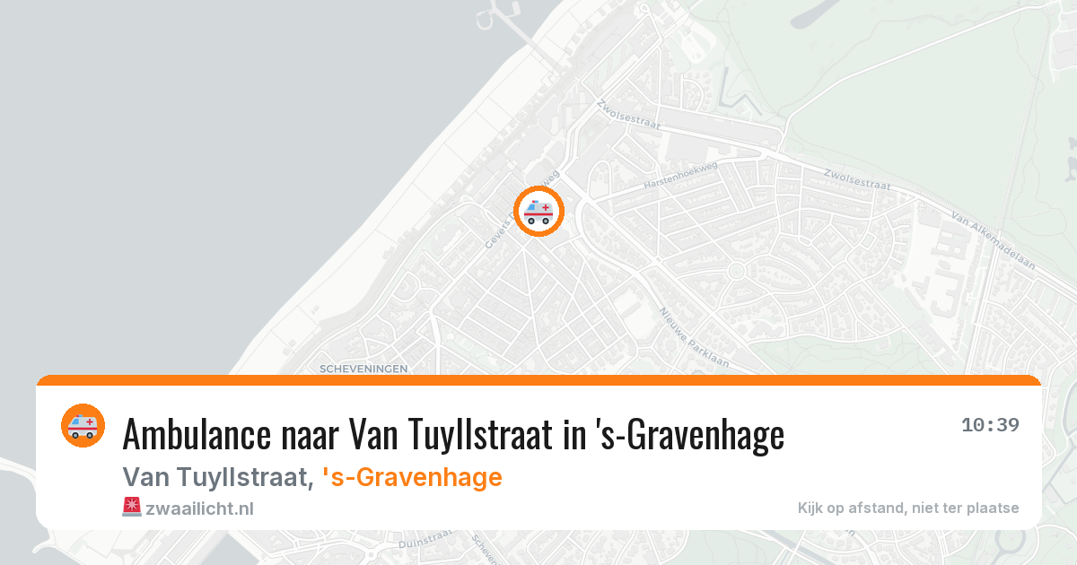 Ambulance naar Van Tuyllstraat in 's-Gravenhage — 13 jun 2026