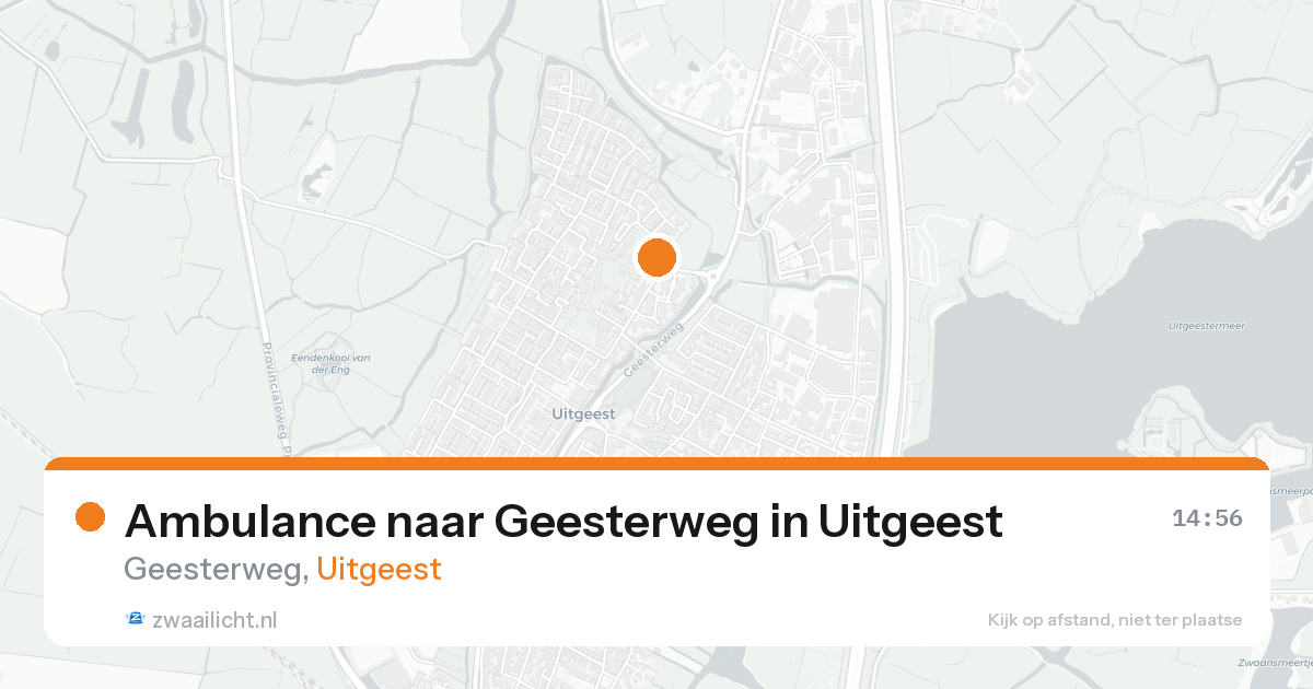 Ambulance naar Geesterweg in Uitgeest — 16 aug 2026