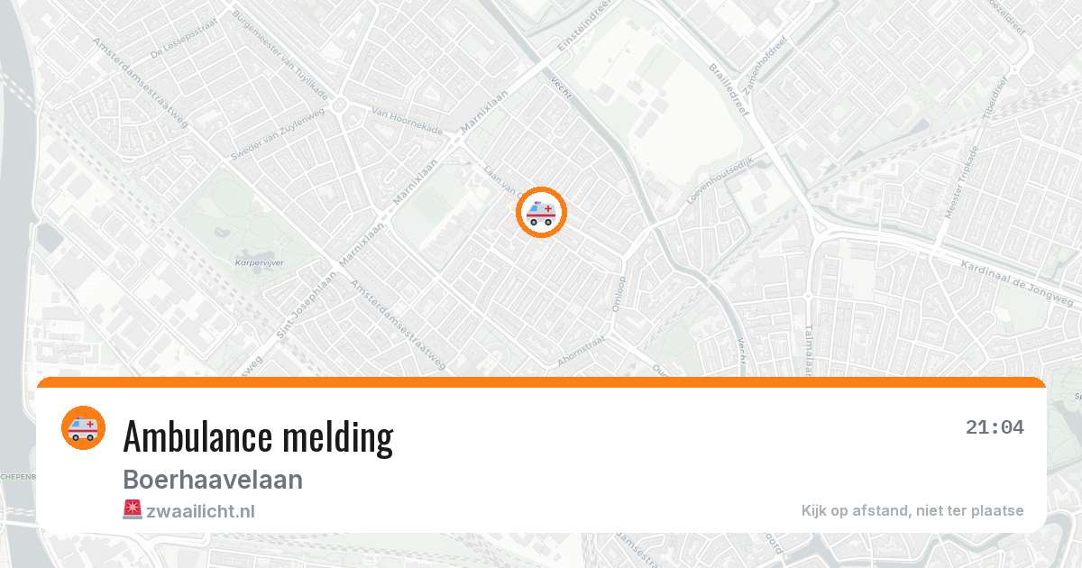 Ambulance melding — 29 apr 2026