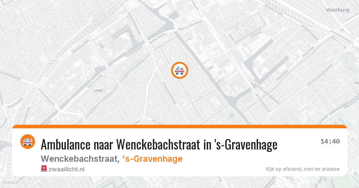 Ambulance naar Wenckebachstraat in 's-Gravenhage — 7 aug 2026