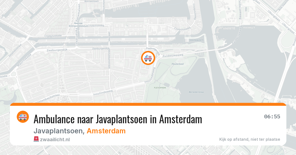 Ambulance naar Javaplantsoen in Amsterdam — 15 mei 2026