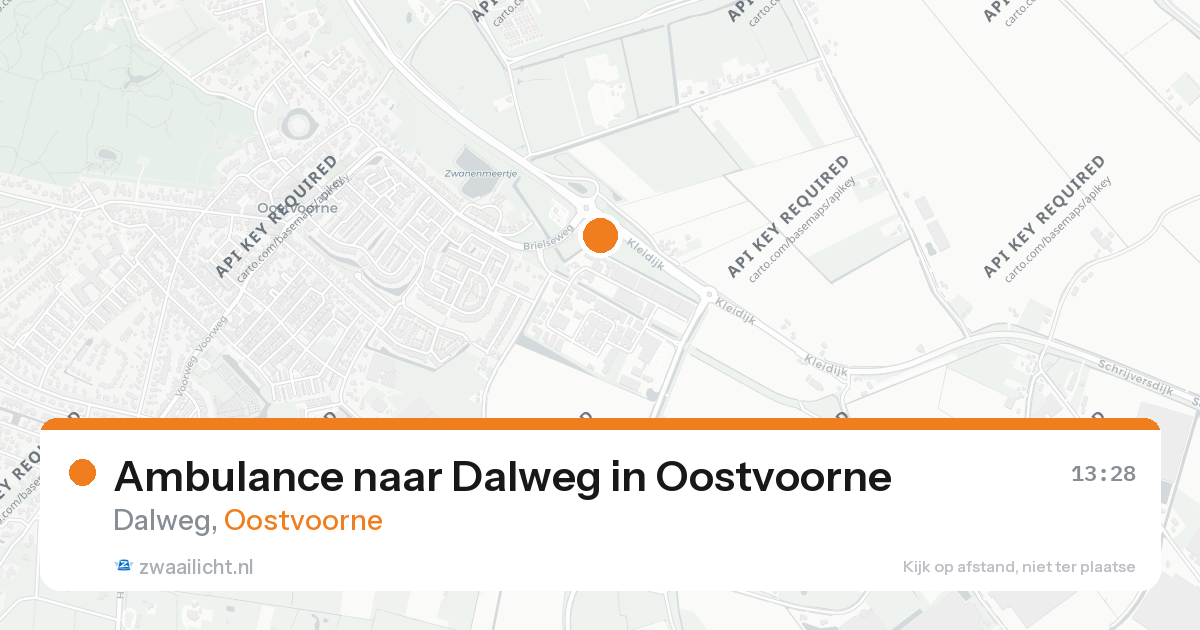 Ambulance naar Dalweg in Oostvoorne — 25 aug 2026