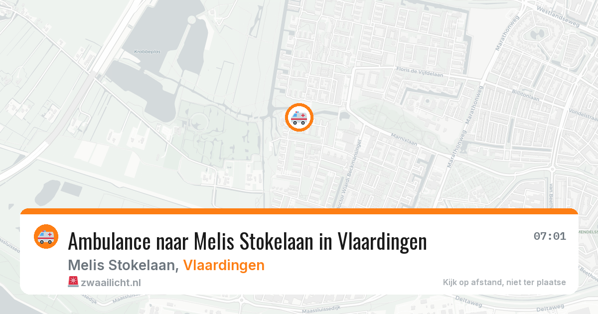 Ambulance naar Melis Stokelaan in Vlaardingen — 3 jun 2026
