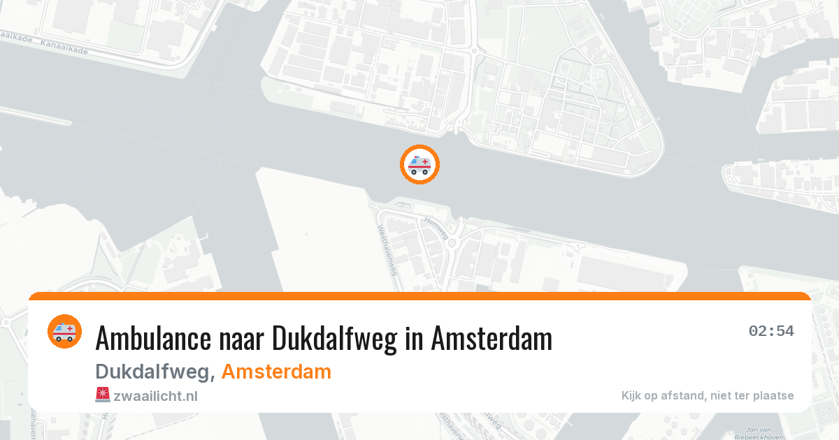 Ambulance naar Dukdalfweg in Amsterdam — 23 mei 2026