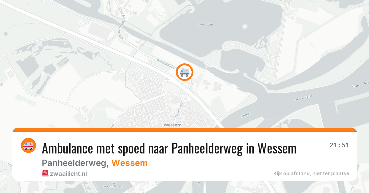 Ambulance met spoed naar Panheelderweg in Wessem — 4 apr 2026