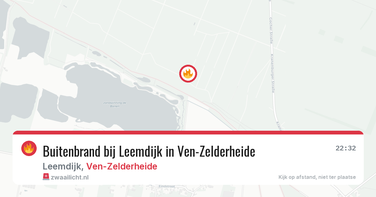 Buitenbrand bij Leemdijk in Ven-Zelderheide — 6 jul 2026