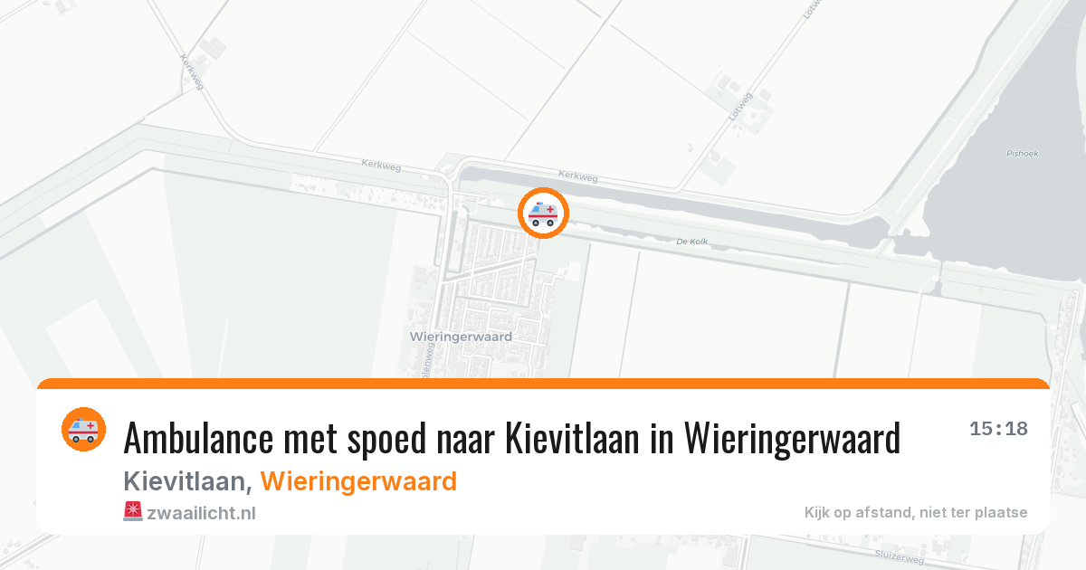 Ambulance met spoed naar Kievitlaan in Wieringerwaard — 16 jan 2026