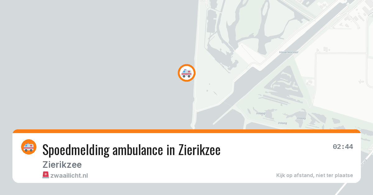 Spoedmelding ambulance in Zierikzee — 11 aug 2026