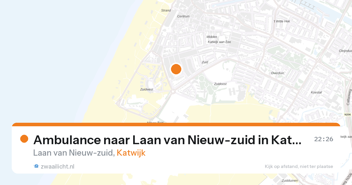 Ambulance naar Laan van Nieuw-zuid in Katwijk — 29 mei 2026