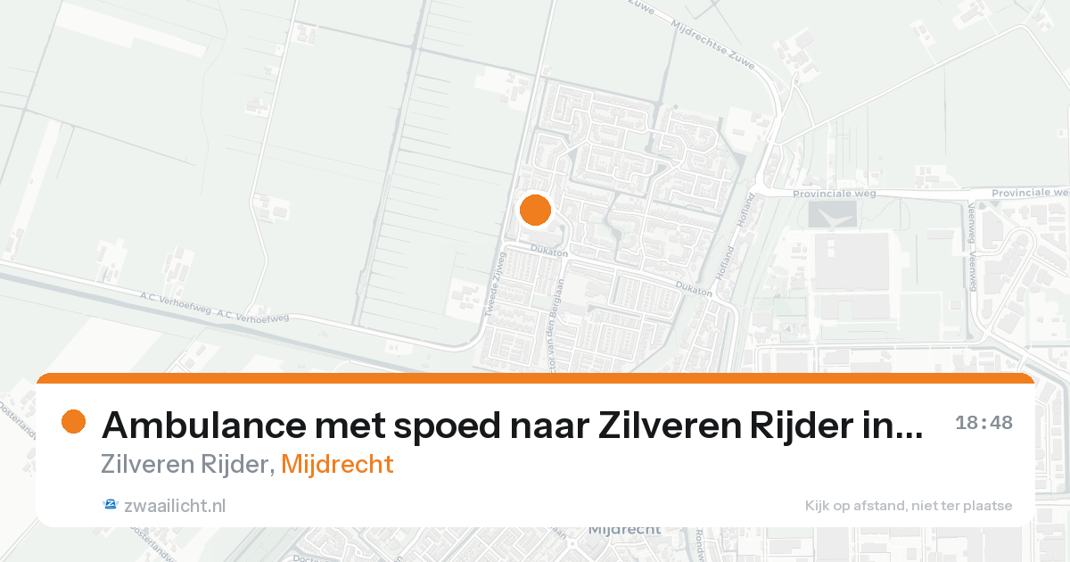Ambulance met spoed naar Zilveren Rijder in Mijdrecht — 7 feb 2026