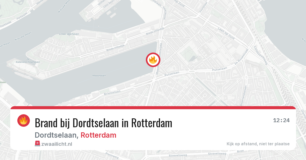Brand bij Dordtselaan in Rotterdam — 2 mrt 2026