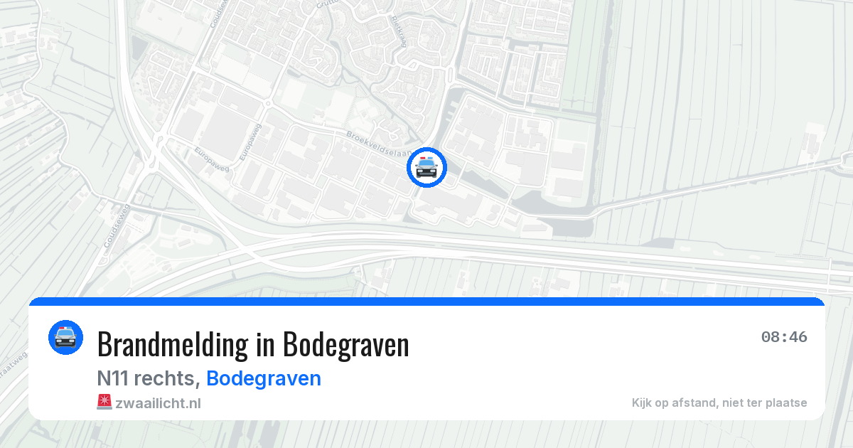 Brandmelding in Bodegraven — 27 mrt 2026
