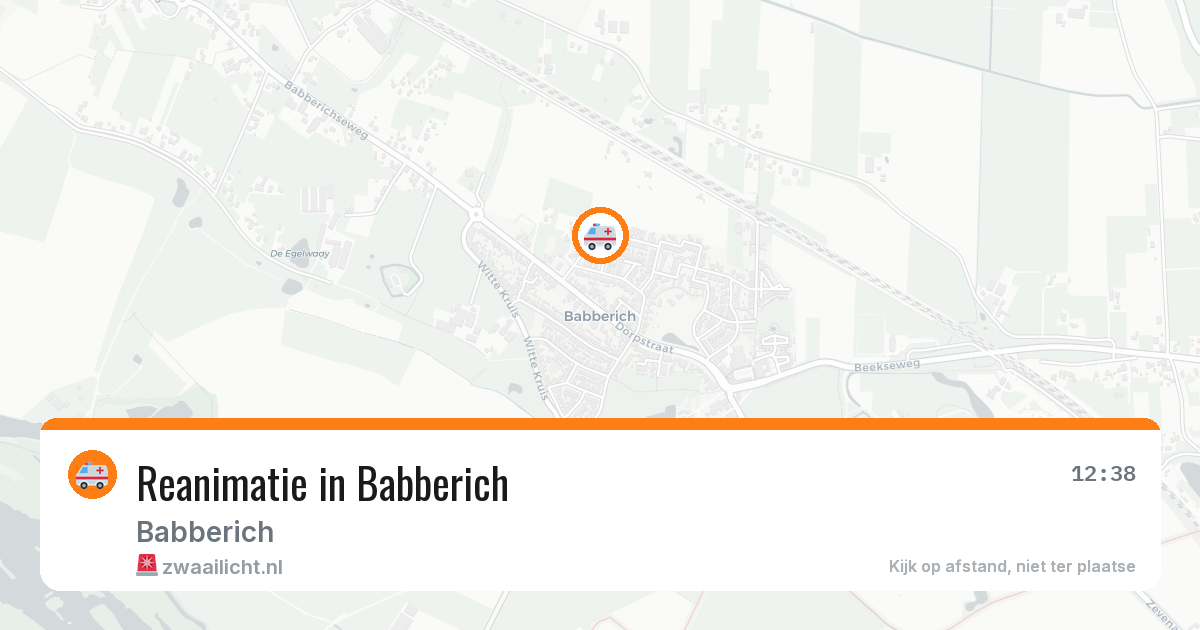 Reanimatie in Babberich — 24 mrt 2026