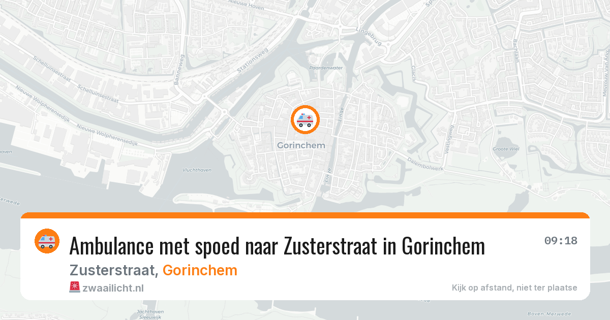 Ambulance met spoed naar Zusterstraat in Gorinchem — 14 apr 2026