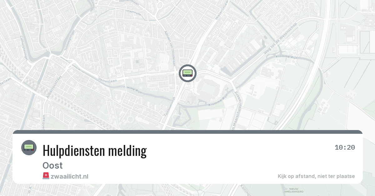 Hulpdiensten melding — 29 jan 2026