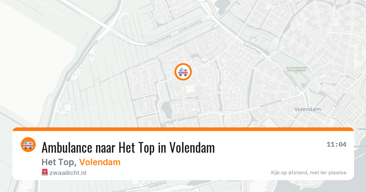 Ambulance naar Het Top in Volendam — 15 jul 2026