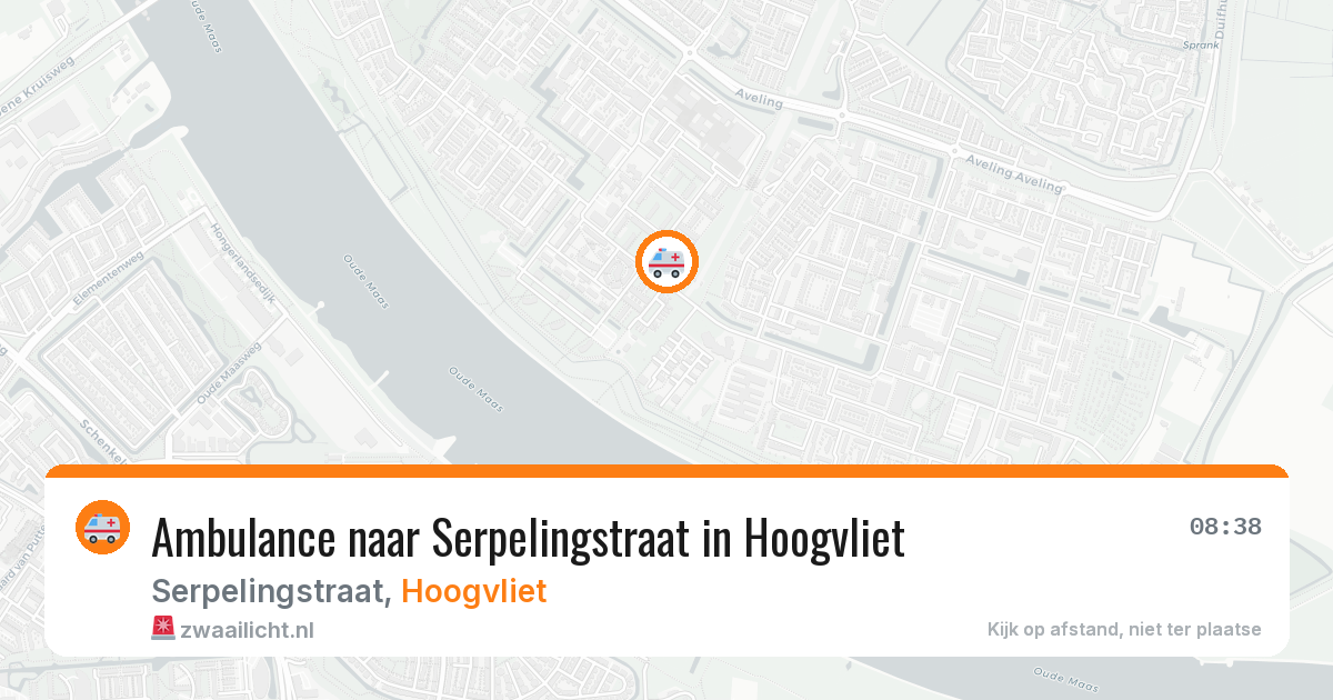 Ambulance naar Serpelingstraat in Hoogvliet — 10 aug 2026