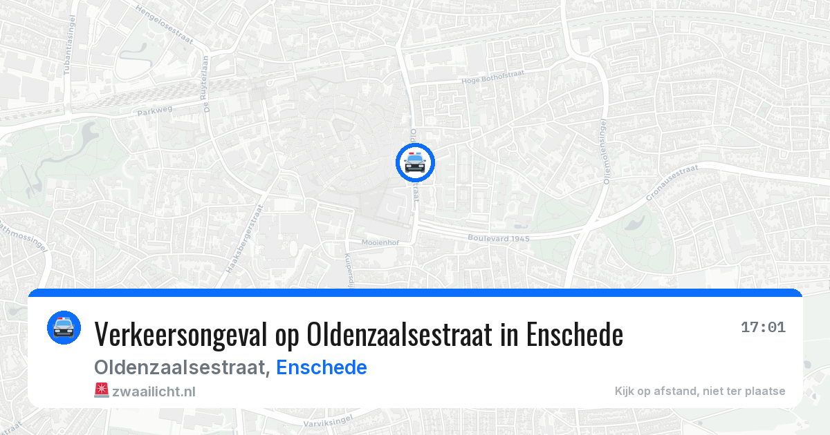 Verkeersongeval op Oldenzaalsestraat in Enschede — 3 mrt 2026