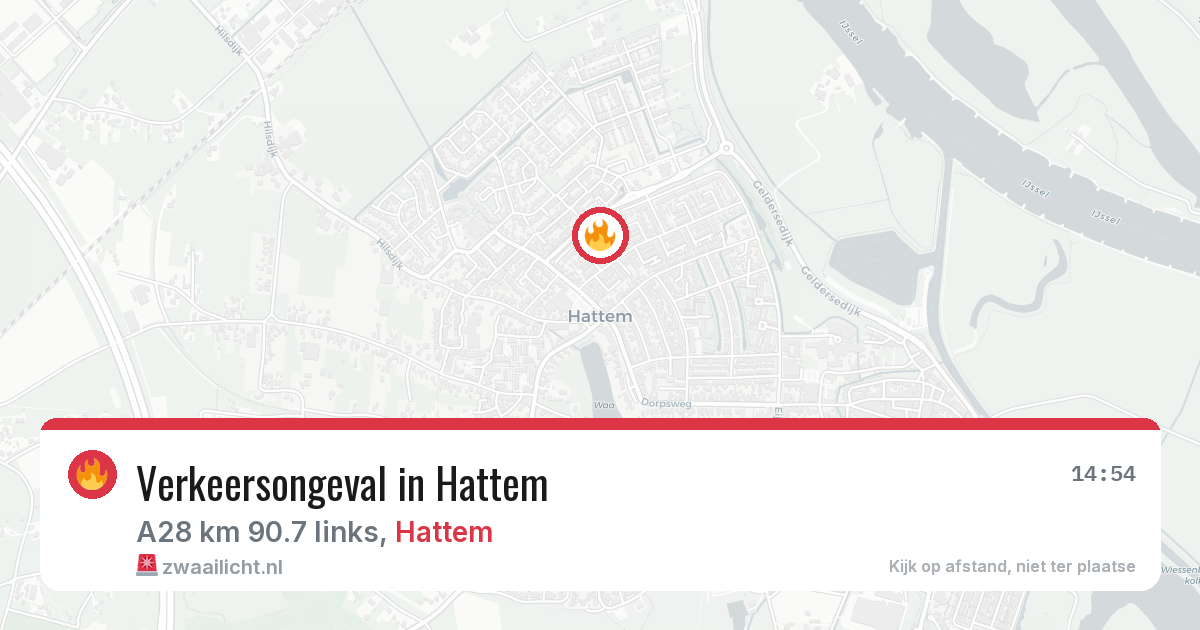 Verkeersongeval in Hattem — 11 jun 2026