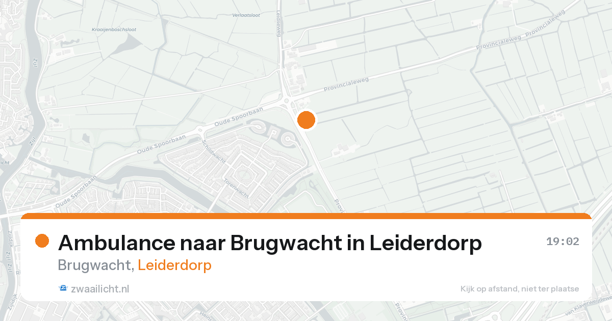 Ambulance naar Brugwacht in Leiderdorp — 22 mei 2026
