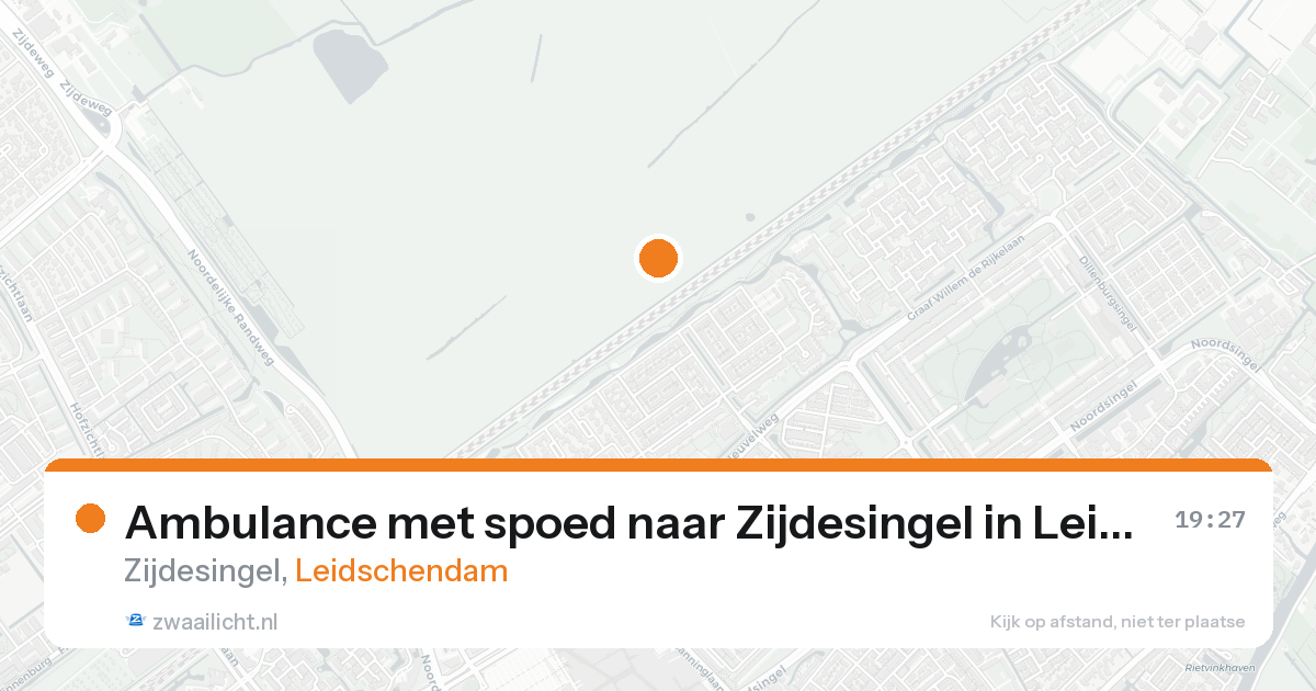 Ambulance met spoed naar Zijdesingel in Leidschendam — 15 aug 2026