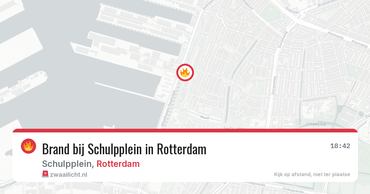 Brand bij Schulpplein in Rotterdam — 27 mei 2026