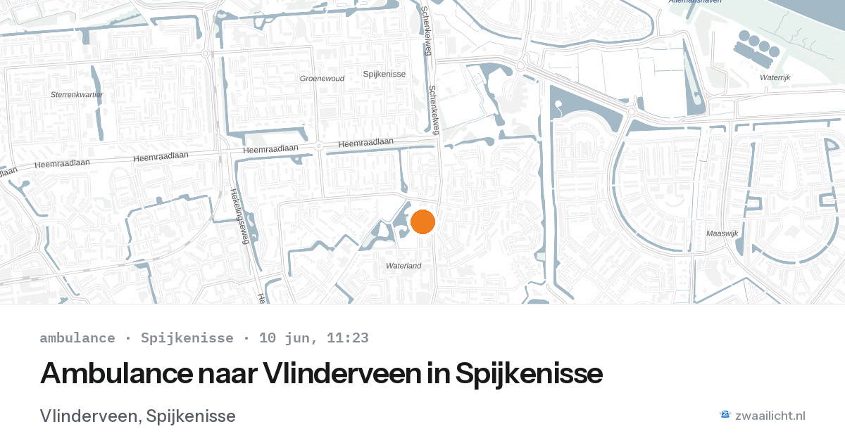 Ambulance naar Vlinderveen in Spijkenisse — 1 feb 2026