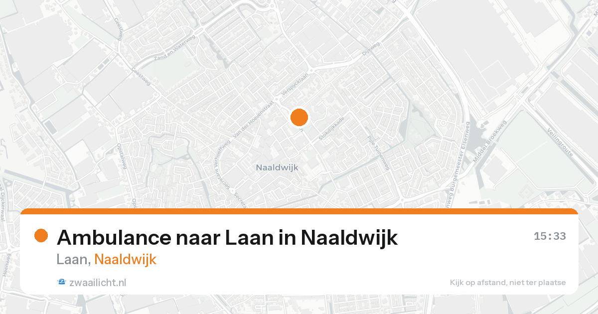Ambulance naar Laan in Naaldwijk — 25 aug 2026