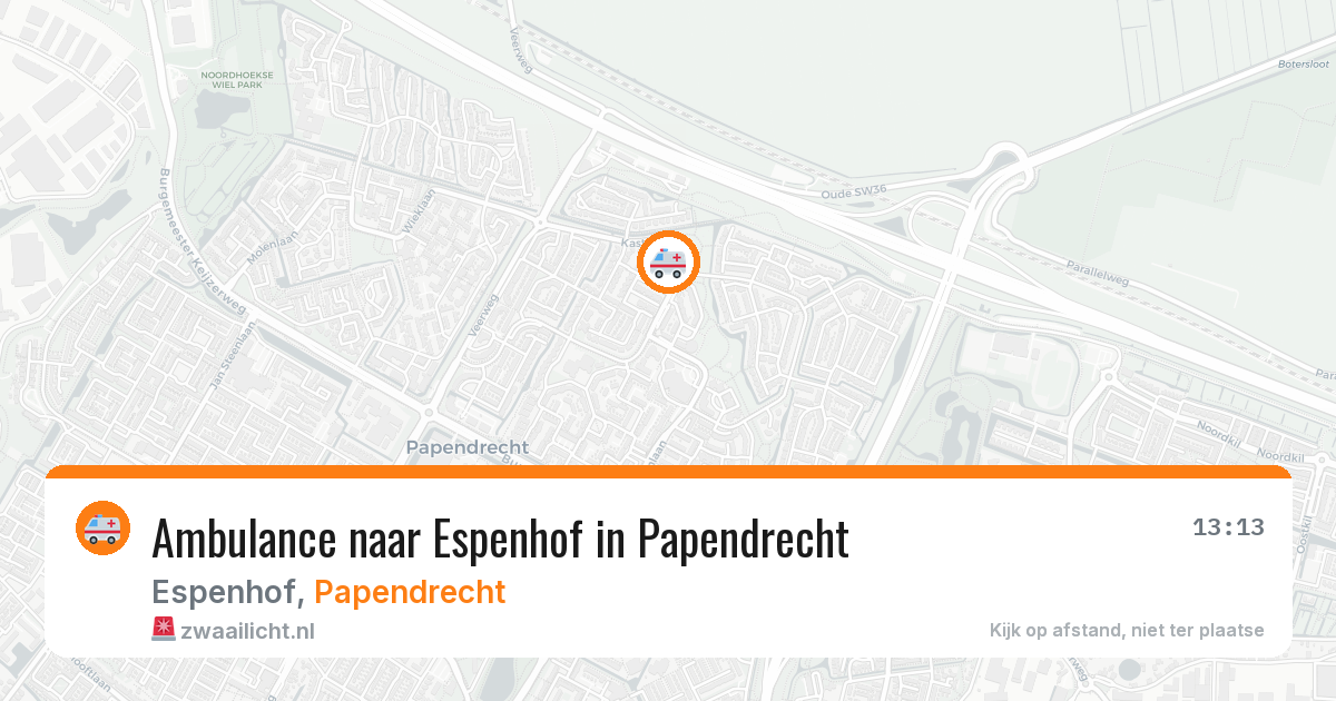Ambulance naar Espenhof in Papendrecht — 24 jan 2026