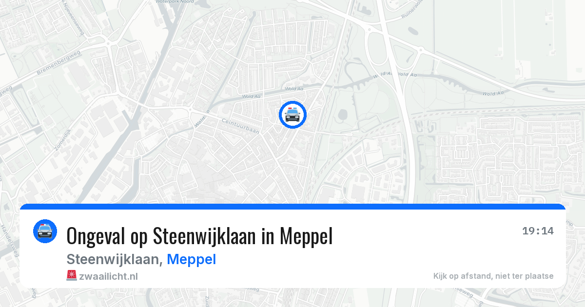 Ongeval op Steenwijklaan in Meppel — 16 jun 2026
