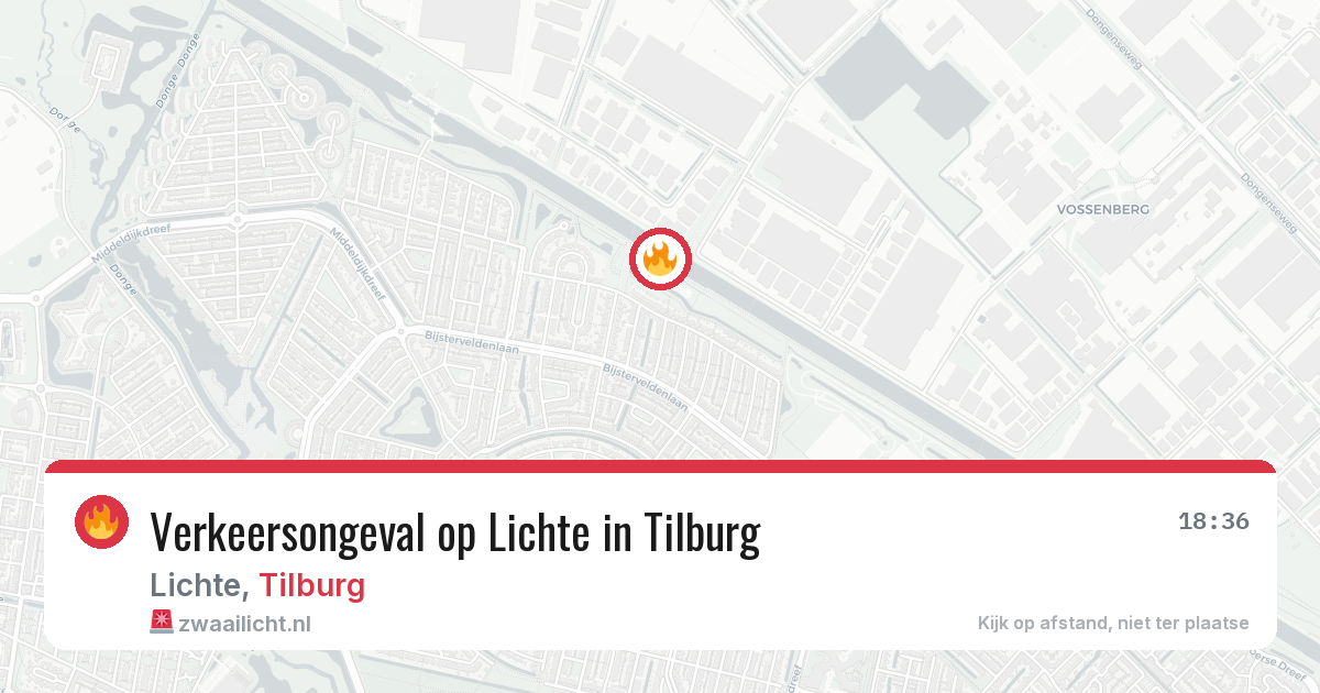 Verkeersongeval op Lichte in Tilburg — 2 jul 2026