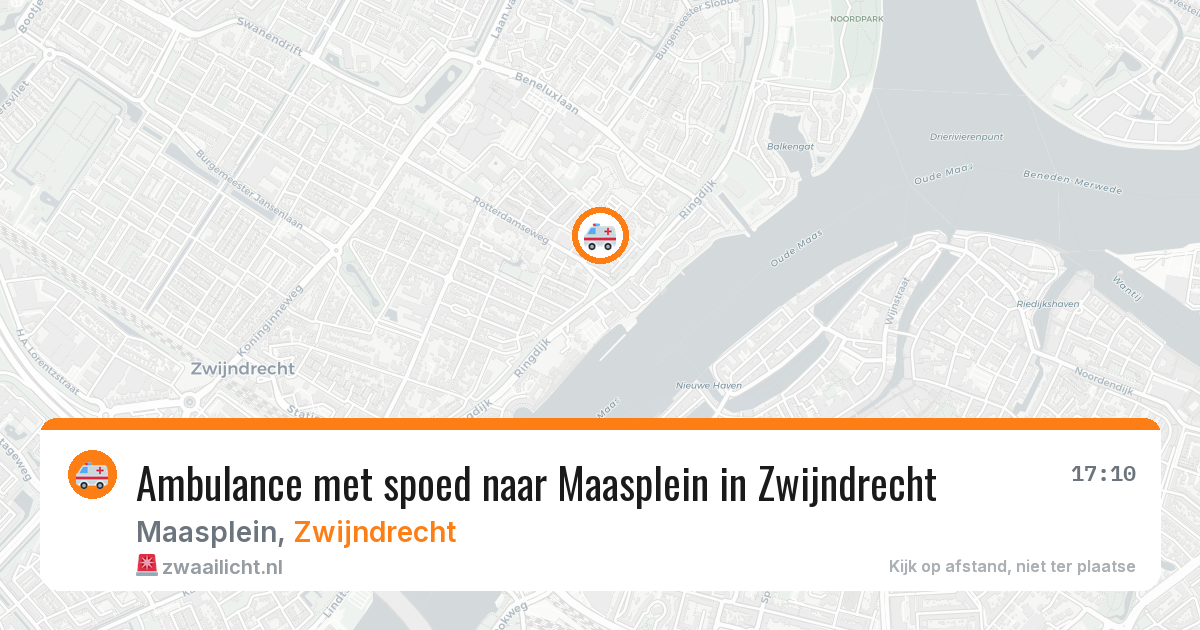 Ambulance met spoed naar Maasplein in Zwijndrecht — 30 mrt 2026