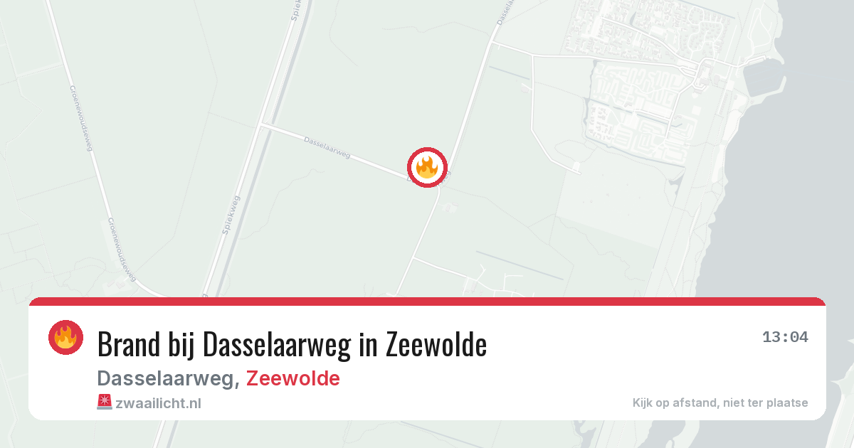 Brand bij Dasselaarweg in Zeewolde — 2 mei 2026