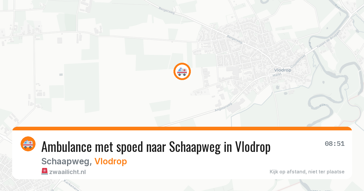 Ambulance met spoed naar Schaapweg in Vlodrop — 26 feb 2026