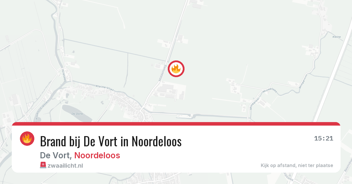 Brand bij De Vort in Noordeloos — 28 jul 2026