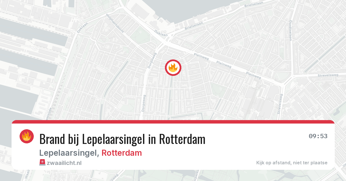 Brand bij Lepelaarsingel in Rotterdam — 30 jun 2026